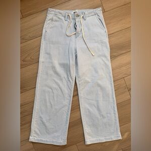 Paige Carly wide leg pant light denim stretch high waist women’s size 27